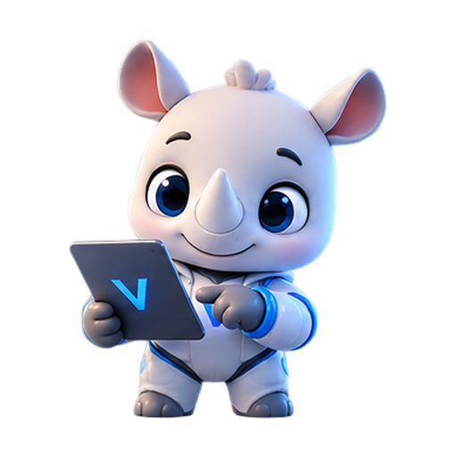 Veltora mascot holding the trading dashboard