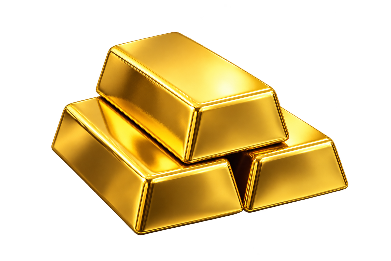 Stacked gold bars